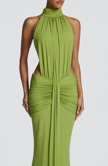 Theila Floral Print Sleeveless Maxi Dress